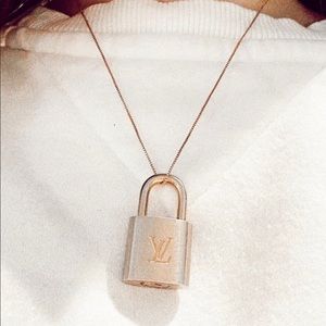Vintage Louis Vuitton lock necklace